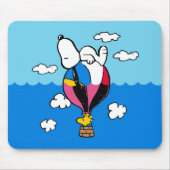 Erdnüsse | Snoopy & Woodstock Heißluftballon Mousepad (Vorne)
