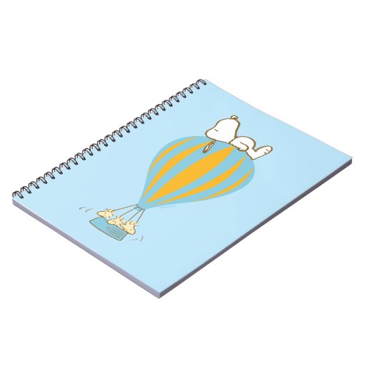 Erdnüsse | Snoopy & Woodstock Heißluftballon Notizblock (Linke Seite)