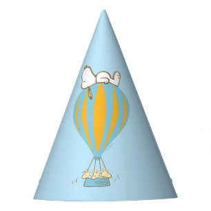 Erdnüsse Snoopy & Woodstock Heißluftballon Partyhütchen