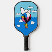 Erdnüsse | Snoopy & Woodstock Heißluftballon Pickleball Schläger (Vorderseite)