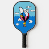 Erdnüsse | Snoopy & Woodstock Heißluftballon Pickleball Schläger (Rückseite)