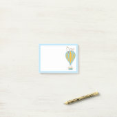 Erdnüsse | Snoopy & Woodstock Heißluftballon Post-it Klebezettel (Auf Schreibtisch)