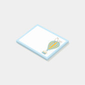 Erdnüsse | Snoopy & Woodstock Heißluftballon Post-it Klebezettel (angewinkelt)