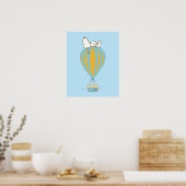 Erdnüsse | Snoopy & Woodstock Heißluftballon Poster (Küche)