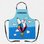 Erdnüsse | Snoopy & Woodstock Heißluftballon Schürze (Vorderseite)