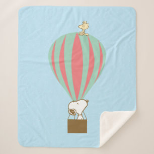 Erdnüsse   Snoopy & Woodstock Heißluftballon Sherpadecke