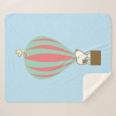 Erdnüsse | Snoopy & Woodstock Heißluftballon Sherpadecke (Vorderseite (Horizontal))