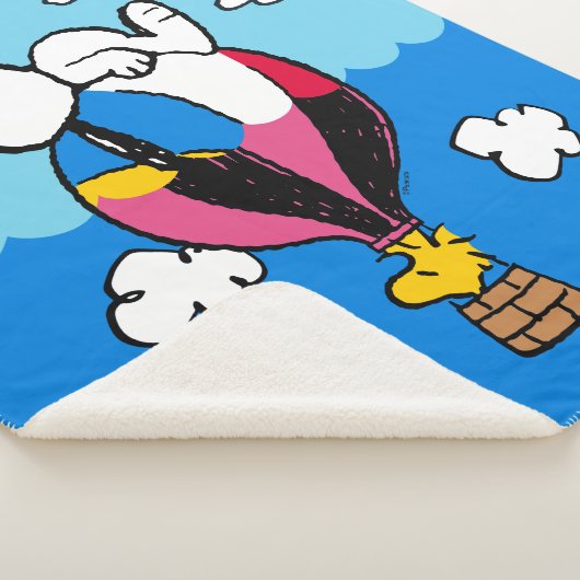 Erdnüsse | Snoopy & Woodstock Heißluftballon Sherpadecke (3/4)