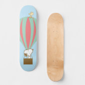 Erdnüsse | Snoopy & Woodstock Heißluftballon Skateboard (Vorderseite)