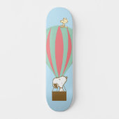 Erdnüsse | Snoopy & Woodstock Heißluftballon Skateboard (Vorderseite)