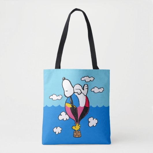 Erdnüsse | Snoopy & Woodstock Heißluftballon Tasche (Vorderseite)
