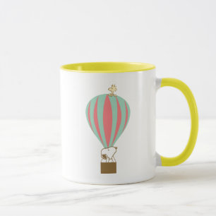 Erdnüsse   Snoopy & Woodstock Heißluftballon Tasse
