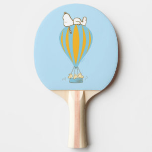 Erdnüsse Snoopy & Woodstock Heißluftballon Tischtennis Schläger