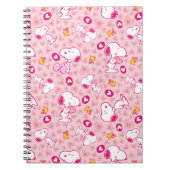 Erdnüsse | Snoopy & Woodstock Herzmuster Notizblock (Vorderseite)