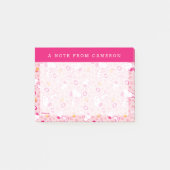 Erdnüsse | Snoopy & Woodstock Herzmuster Post-it Klebezettel (Vorderseite)