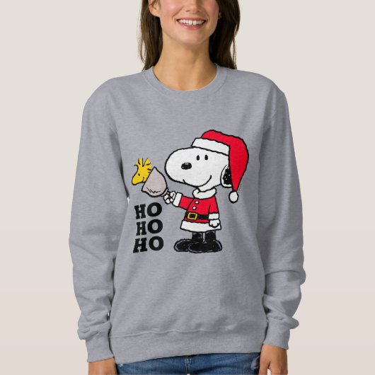 Erdnüsse | Snoopy & Woodstock Ho Ho Ho Sweatshirt (Vorderseite)