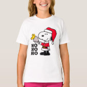 Erdnüsse | Snoopy & Woodstock Ho Ho Ho T-Shirt (Vorderseite)