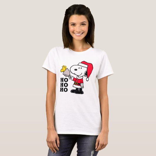 Erdnüsse | Snoopy & Woodstock Ho Ho Ho T-Shirt (Vorne ganz)