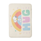 Erdnüsse | Snoopy & Woodstock Hug Badematte (Vorderseite Vertikal)