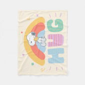 Erdnüsse | Snoopy & Woodstock Hug Fleecedecke (Vorderseite)