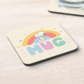 Erdnüsse | Snoopy & Woodstock Hug Getränkeuntersetzer (Linke Seite)