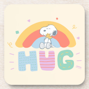 Erdnüsse   Snoopy & Woodstock Hug Getränkeuntersetzer