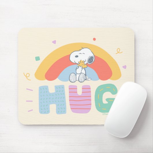 Erdnüsse | Snoopy & Woodstock Hug Mousepad (Mit Mouse)