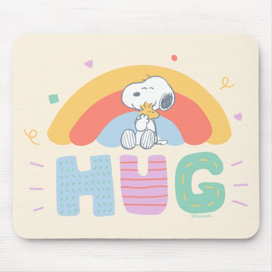 Erdnüsse | Snoopy & Woodstock Hug Mousepad (Vorne)
