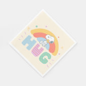 Erdnüsse | Snoopy & Woodstock Hug Serviette (Ecke)