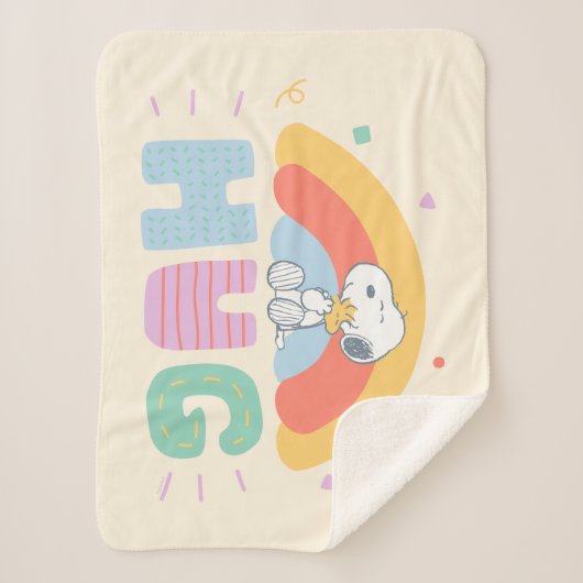 Erdnüsse | Snoopy & Woodstock Hug Sherpadecke (Vorderseite)