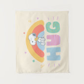 Erdnüsse | Snoopy & Woodstock Hug Wandteppich (Vorderseite)