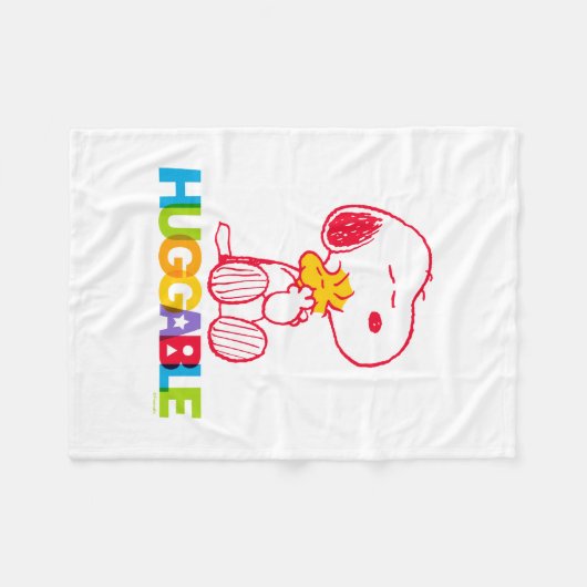 Erdnüsse | Snoopy & Woodstock Huggable Fleecedecke (Vorderseite (Horizontal))