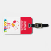 Erdnüsse | Snoopy & Woodstock Huggable Gepäckanhänger (Vorderseite horizontal)