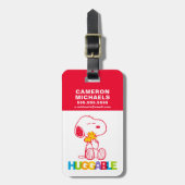 Erdnüsse | Snoopy & Woodstock Huggable Gepäckanhänger (Vorderseite vertikal)