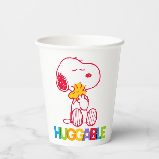 Erdnüsse | Snoopy & Woodstock Huggable Pappbecher (Rückseite)