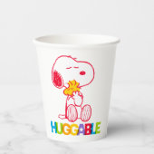 Erdnüsse | Snoopy & Woodstock Huggable Pappbecher (Vorderseite)