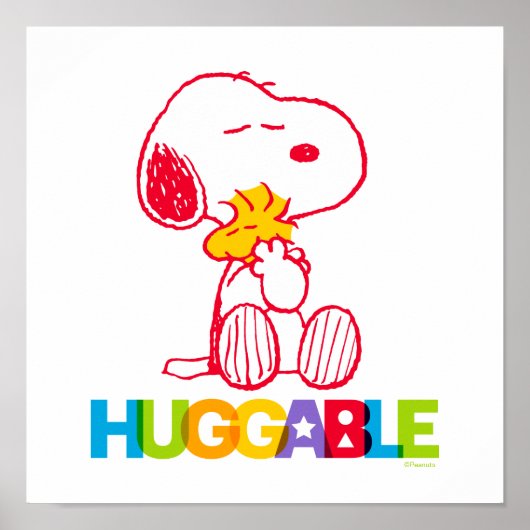 Erdnüsse | Snoopy & Woodstock Huggable Poster (Vorne)