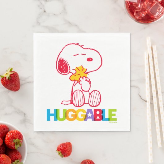 Erdnüsse | Snoopy & Woodstock Huggable Serviette (Beispiel)