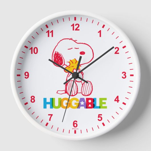 Erdnüsse | Snoopy & Woodstock Huggable Uhr (Vorderseite)