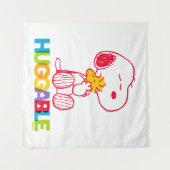 Erdnüsse | Snoopy & Woodstock Huggable Wandteppich (Vorderseite (Horizontal))