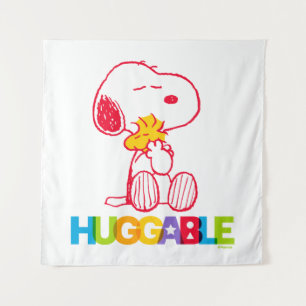 Erdnüsse   Snoopy & Woodstock Huggable Wandteppich