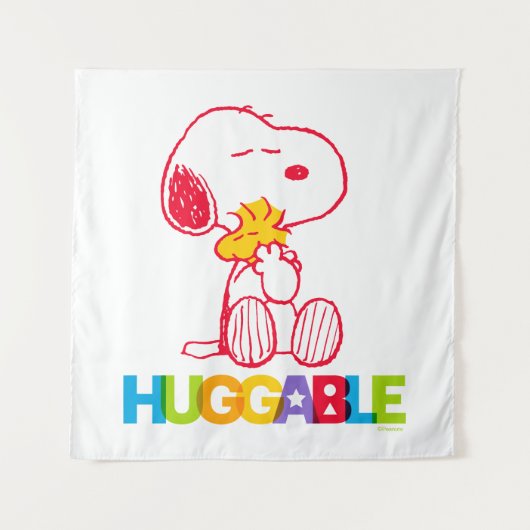 Erdnüsse | Snoopy & Woodstock Huggable Wandteppich (Vorderseite)