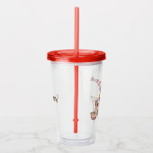 Erdnüsse | Snoopy & Woodstock Joy Sled Ride Acryltrinkbecher (Rechts)