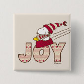 Erdnüsse | Snoopy & Woodstock Joy Sled Ride Button (Vorderseite)