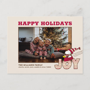 Erdnüsse   Snoopy & Woodstock Joy Sled Ride Feiertagspostkarte