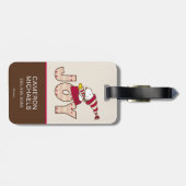 Erdnüsse | Snoopy & Woodstock Joy Sled Ride Gepäckanhänger (Rückseite horizontal)