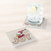 Erdnüsse | Snoopy & Woodstock Joy Sled Ride Glasuntersetzer (Schrägansicht)