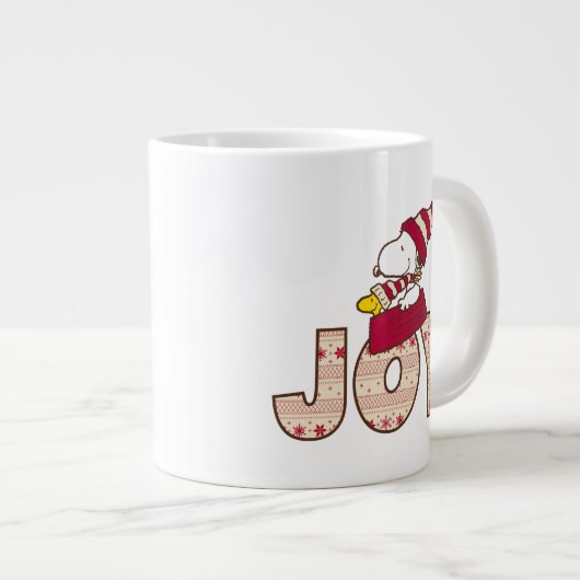 Erdnüsse | Snoopy & Woodstock Joy Sled Ride Jumbo-Tasse (Vorderseite Rechts)