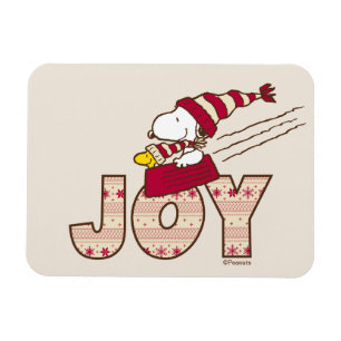 Erdnüsse   Snoopy & Woodstock Joy Sled Ride Magnet