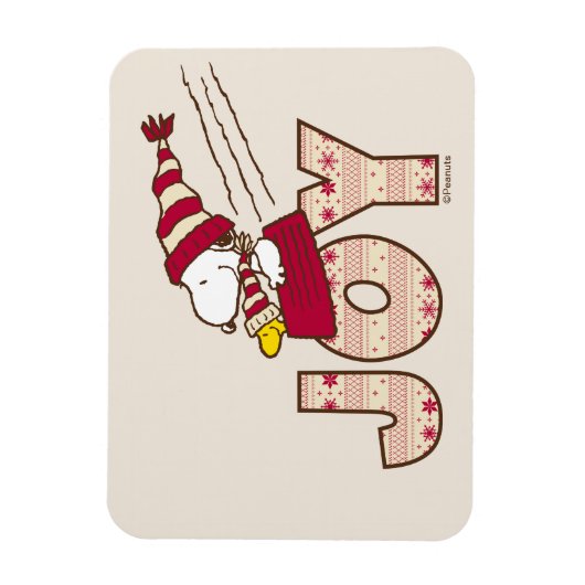 Erdnüsse | Snoopy & Woodstock Joy Sled Ride Magnet (Vertikal)